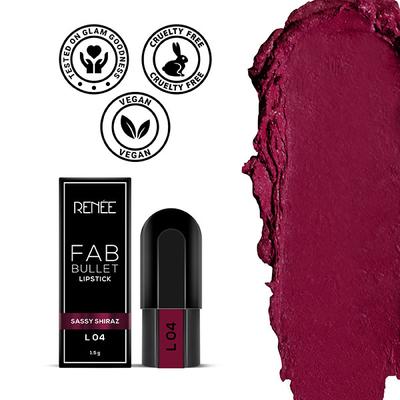 RENEE Fab Bullet L 04 Sassy Shiraz 1.5 gm - Lipsticks