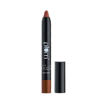 Plum Twist & Go Matte Lipstick Ceramides & Hyaluronic Acid 130 Brown To Earth 1.8 gm - Lip Crayons