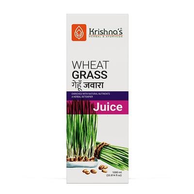 Krishna's Herbal & Ayurveda Wheatgrass Juice 1000 ml - Ayurvedic Juices