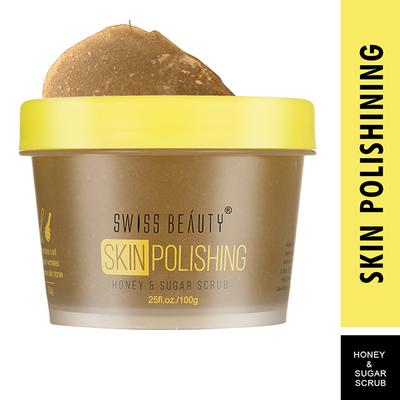 Swiss Beauty Skin Polishing Face Scrub - (Honey & Sugar) 100 gm - Scrubs & Exfoliants