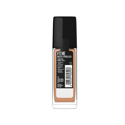 Maybelline New York Fit Me Matte + Poreless Liquid Foundation 16h Oil Control SPF 22 - 137 Golden Tan 30 ml - Foundation