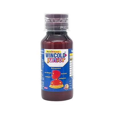 WINCOLD + JUNIOR TUTTI FRUTI ICE CREAM FLAVOUR Suspension 60ml (se) - Cough And Cold-Cou