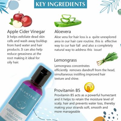 Glamveda Apple Cider Vinegar Conditioner 100 ml - Conditioners