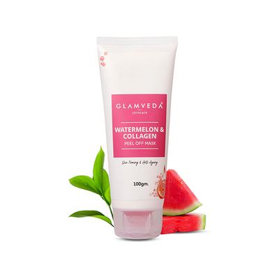 Glamveda Watermelon & Collagen Peel Firming & Anti Aging Off Mask For WomenReduces Signs Of Ageing 100 ml - Masks & Peels