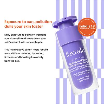 Foxtale Collagen-PDRN Cell Renewal Serum - Firm, Plump & Glass-Skin Glow 30 ml - Face Serum