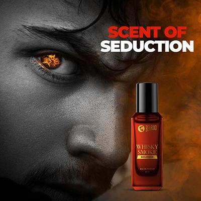 Beardo Bourbon Whisky Smoke Perfume for Men Oriental, Woody, Long Lasting, Ideal Gift 20 ml - Men Perfumes (Edt/Edp)