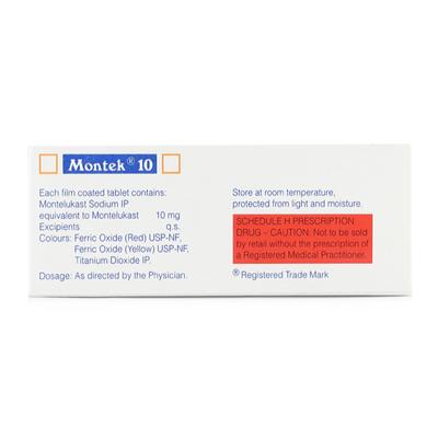 Montek 10mg Tablet 10'S - Asthma/COPD-Ast