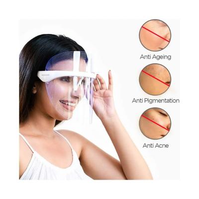 Protouch 3 in 1 LED Face Mask, Anti Ageing & Anti Acne, Facial Glow Mask for Glowing Clean & Clear Skin 1's - Masks & Peels