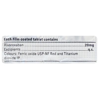 RIVARED 20 Tablet 10's - Blood Clot-Ant