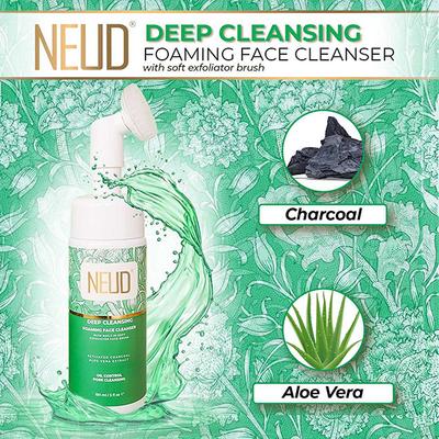 NEUD Deep Cleansing Foaming Face Cleanser With Activated Charcoal and Aloe Vera 150 ml - Skin-Treatment