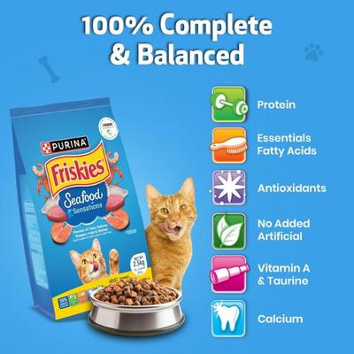 Nestle Purina Friskies Seafood Sensations Cat Food 2.5 kg - Petfood