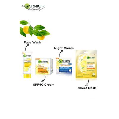 Garnier Light Complete Serum Cream 45G With Light Complete Body Lotion 125Ml Free 170 Gm - Day Cream