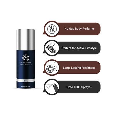 The Man Company Body Parfum - Bleu 120 ml - Men Perfumes (Edt/Edp)