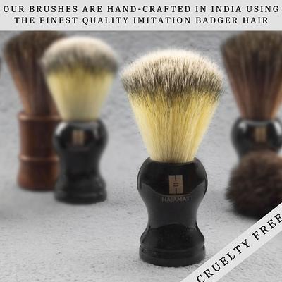 Hajamat Luxurious Black with Imitation Badger Hair Shaving Brush 1's - Shaving Brushes