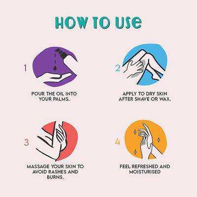 FURR By Pee Safe Natural After Shave & Wax Oil With Goodness of Sunflower Seed and Aloe Vera Oil For Men and Women 100 ml - Aftershave Lotion