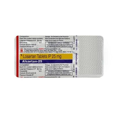 Alsartan 25mg Tablet 10'S - Hypertension-Ang