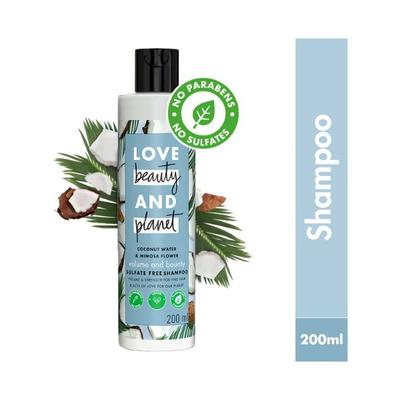 Love Beauty And Planet Coconut Water and Mimosa Flower Sulfate Free Volume and Bounty Shampoo 200 ml - Shampoos