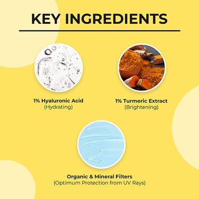 Dr. Sheth'S Haldi & Hyaluronic Acid SPF 50+ PA+++ Sunscreen 80gm - Face Sunscreen