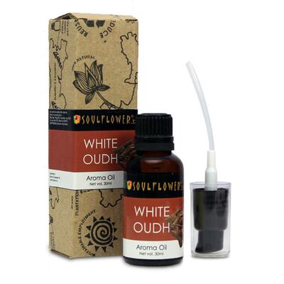Soulflower Aroma Oil - White Oudh 30 ml - Essential Oils