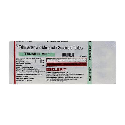 TELBRIT MT 50mg Tablet 10's - Hypertension-Ana