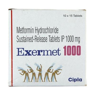 Exermet 1000 Tablet 15'S - Diabetes-Ant