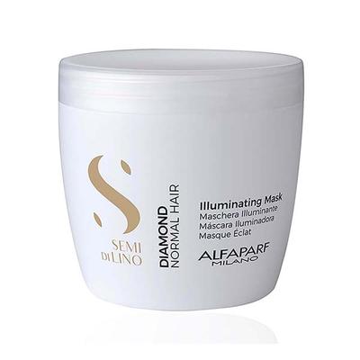 Alfaparf Milano Diamond Illuminating Mask - Splitend Repair, Shine, Straight,Wavy Hair 500 ml - Hair Masks & Packs