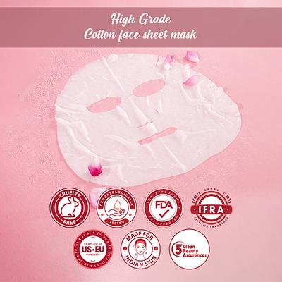 Buds & Berries Bulgarian Rose Sheet Mask Pouch 25 gm - Sheet Masks