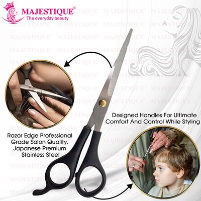 Majestique Multi Use Salon Scissor, Comfort Grip Sharp Scissors for Office Home - Multicolor 1's - Multi-Stylers