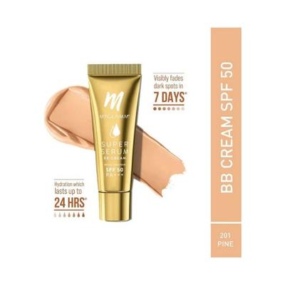 MyGlamm Super Serum BB creamWith Hyaluronic Acid SPF 50 PA+++ - 201 Pine 30gm - Contour