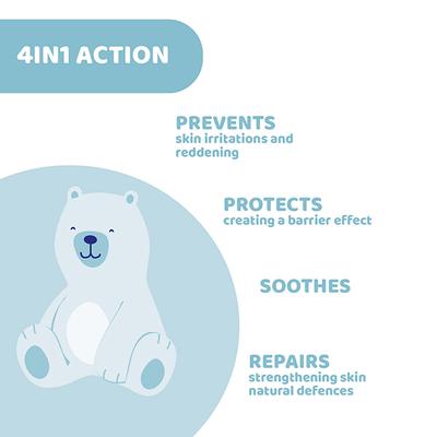 Chicco 4In1 Nappy Cream Natural Sensation 100 ml - Rash Creams