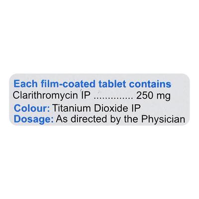 Zoclar 250mg Tablet 4'S - Bacterial Infections-Mac
