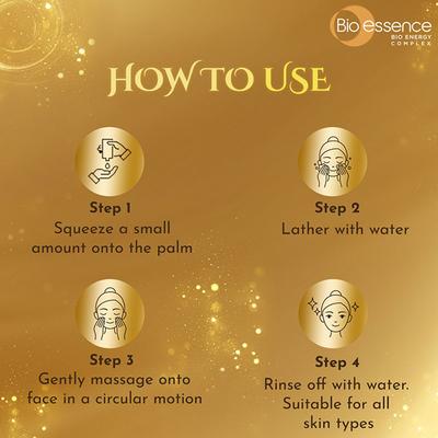 Bio-Essence Bio-Gold Radiance Cleanser 100 gm - Face Wash & Cleansers