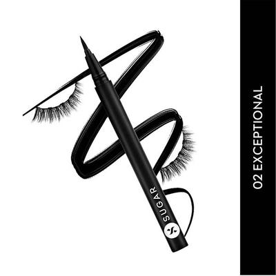 Sugar Cosmetics Maximeyes Drama Magnetic Eyelashes And Eyeliner 02 Exceptional 3 ml - Eyeliners