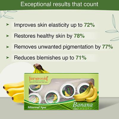 Aryanveda Mineral Spa Facial Kit - Banana 210 gm - Facial Kits