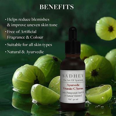 Sadhev - Ayurvedic Vitamin C Serum 30 ml - Face Sunscreen