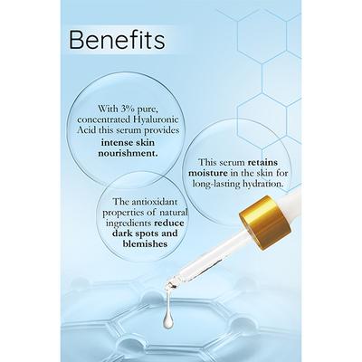 MyGlamm 3% Hyaluronic Acid Hydrating Serum 1 gm - Face Serum