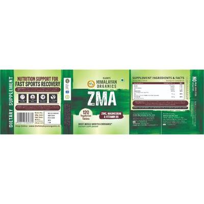 Vlado's Himalayan Organics ZMA Veg Tablets 120's - Bcaa Supplements