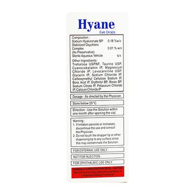 HYANE Eye Drops 10ml - Dry Eye-Olt