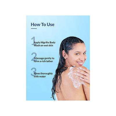 Fixderma Nigrifix Exfoliating Body Wash With Niacinamide Acid Gentle Shower Gel Women & Men 200 ml - Shower Gels & Body Wash