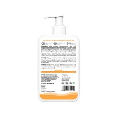 Aravi Organic Spf 50++++ Sunscreen Body Lotion For Naturally Nourish With Uva-B Protection 200 ml - Body Sunscreen