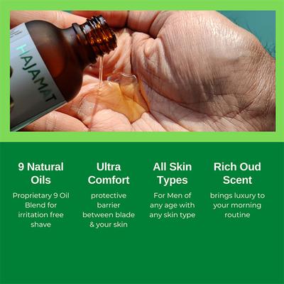 Hajamat Ultra-Comfort Pre-Shave Infused With 9 Natural Oils 50 ml - Pre & Post Shaves