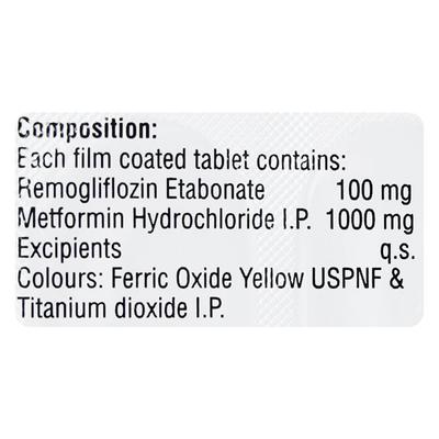 REMO ZEN M 1000mg Tablet 10's - Diabetes-Ant