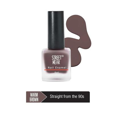 Streetwear Nail Enamel (Matte) - Warm Brown 8 Ml - Nail Polish