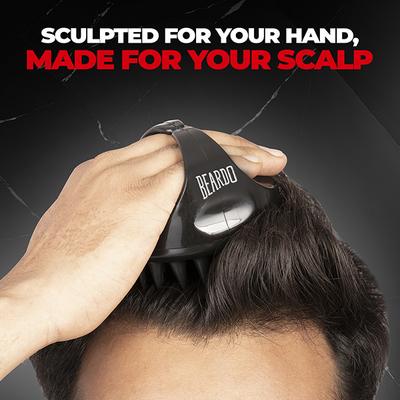 Beardo Scalp Massager Advanced with Soft Silicone Bristles Deep Cleansing and Exfoliation 1's - Multi-Stylers