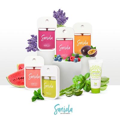 Saniola Hand Sani Aloe & Basil 38 ml - Hand Sanitizer