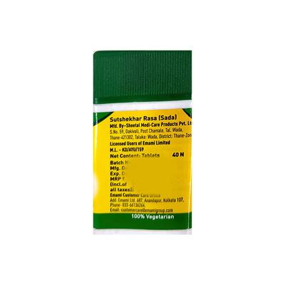 Zandu Sutshekar Rasa Tablet 40's - Speciality Medicines