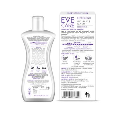 Evecare Intimate Hygiene Wash Refreshing 200 ml - Intimate Care