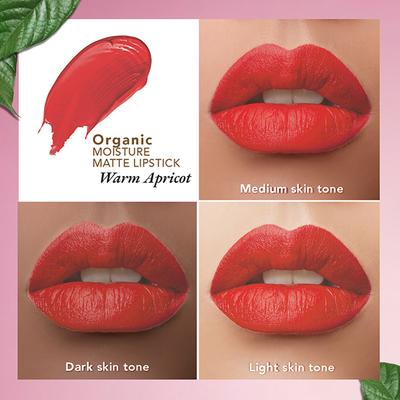 Organic Harvest Moisture Matte Lipstick - Warm Apricot 4 gm - Lipsticks