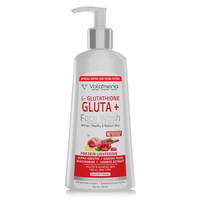 Volamena L -Glutathione Gluta + face Wash 250 ml - Face Wash & Cleansers