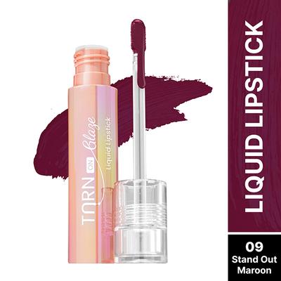 Swiss Beauty Select Turn On Glaze Liquid Lipstick, Vinyl-Like-Shine Stand Out Maroon 3 ml - Liquid Lipsticks